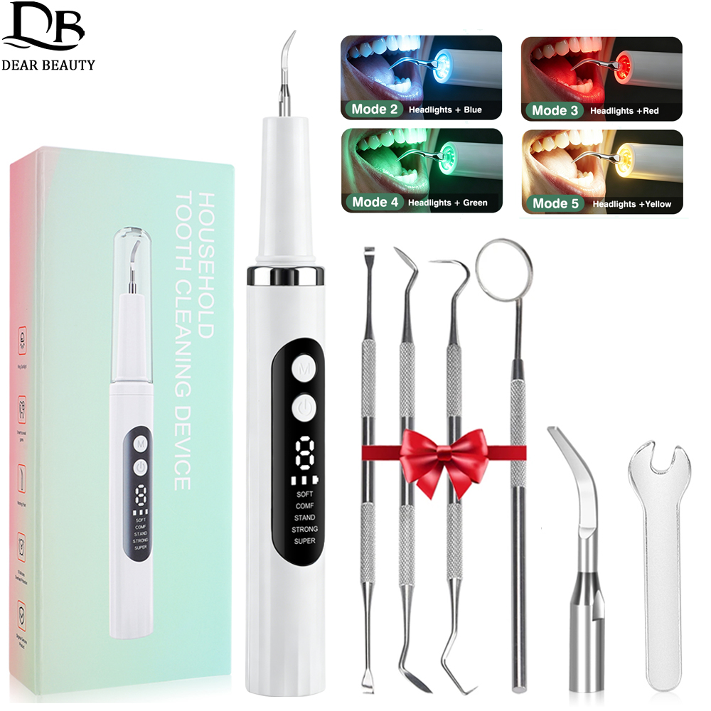 Teeth Whitening Mouthwash - Elektrische Tandreiniger Ultrasone Tandheelkundige Scaler Met
