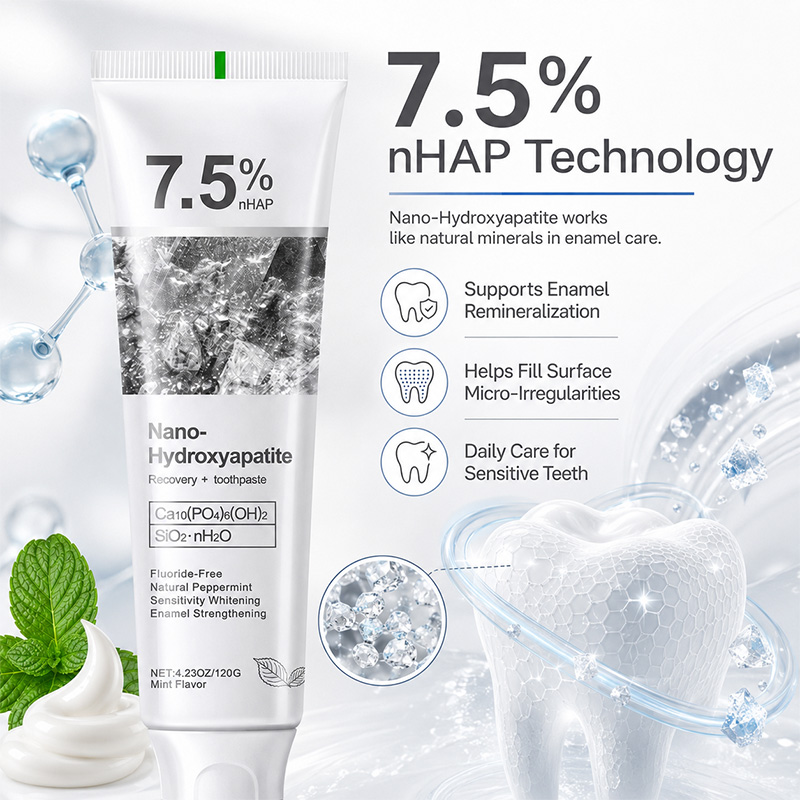 Teeth Whitening Kit - 5/6 Stuks 7.5% nHAP Nano Hydroxyapatiet